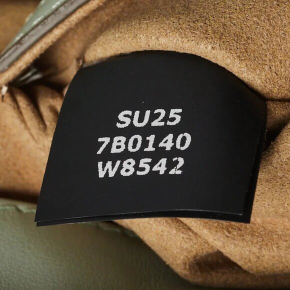 Stella McCartney Sage Green Faux Leather Perforated Logo Crossbody Bag - Picture 7 of 12